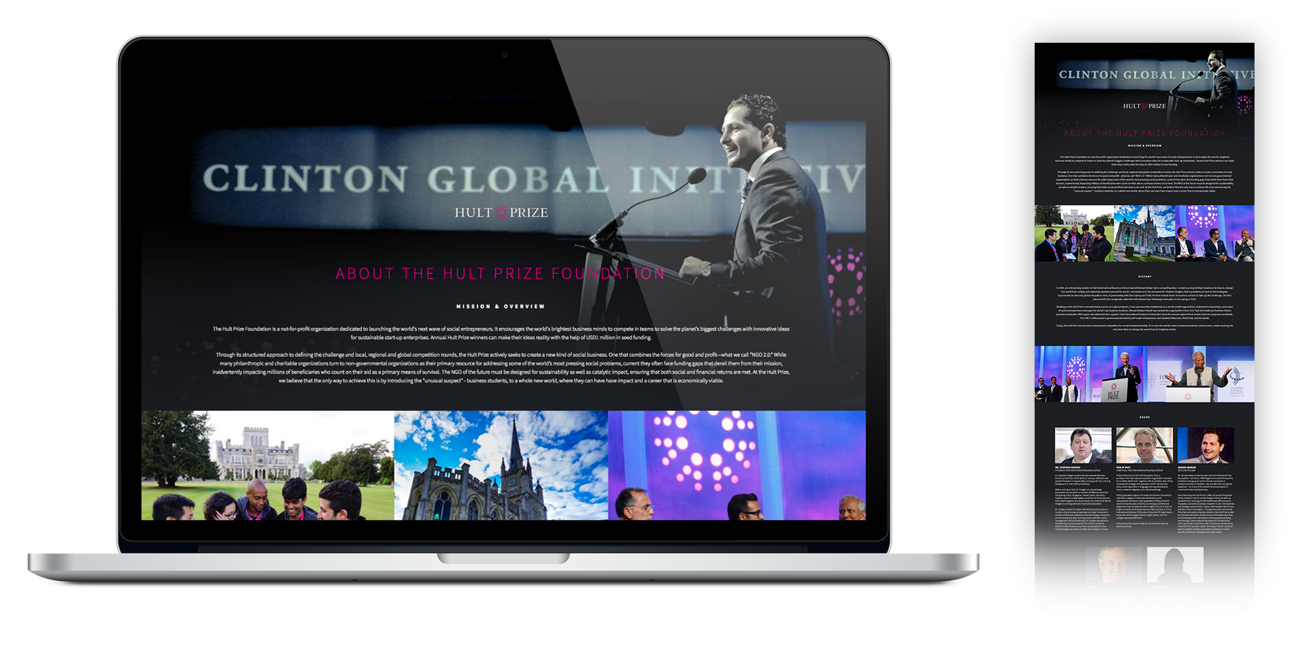 Portfolio Gallery - Hult Prize website
