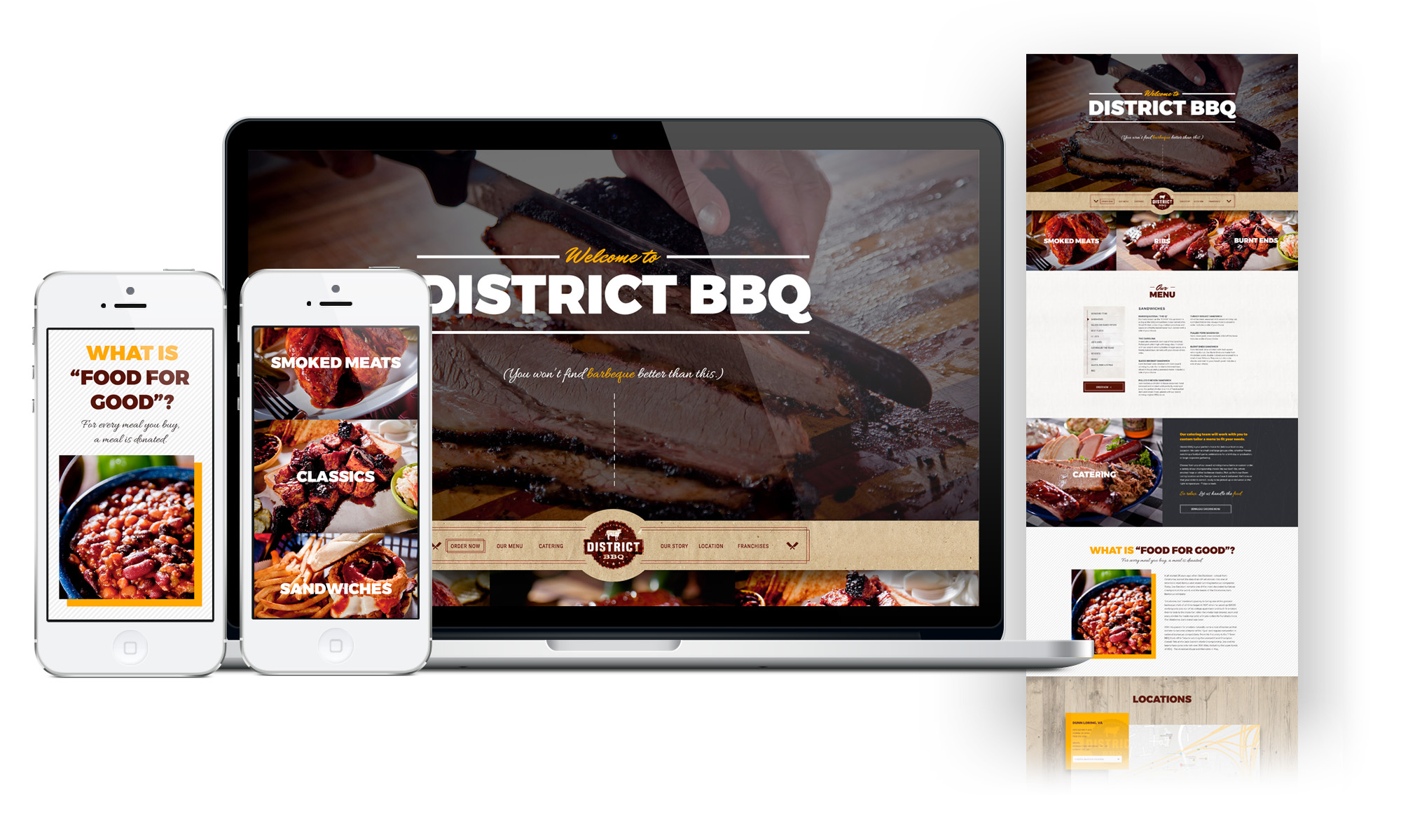 District BBQ website
